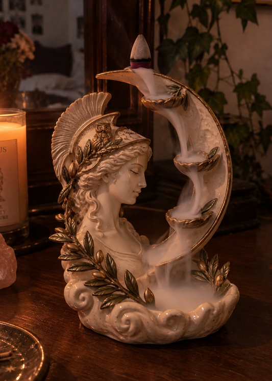 "Athena's Crescent" Incense Holder
