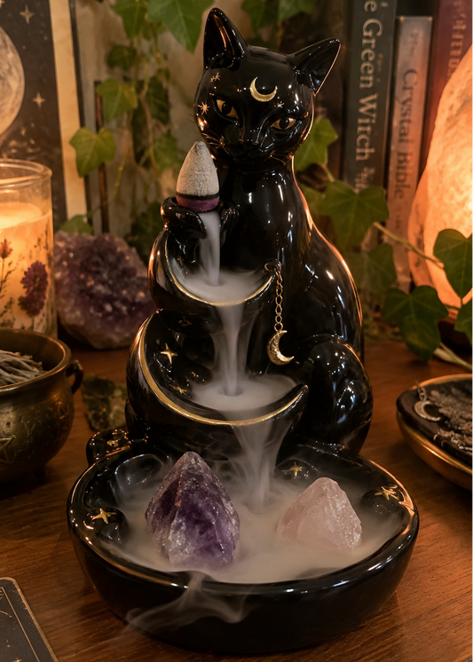 "MoonCat" Incense Holder